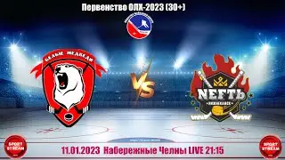 11.01.2023 БЕЛЫЕ МЕДВЕДИ (Набережные Челны) - NEFTЬ 30 (Нижнекамск)  LIVE 