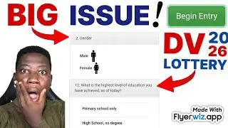 FIXED : DV Lottery form filling BIG ISSUE you shouldn't miss | Don't Get Disqualified