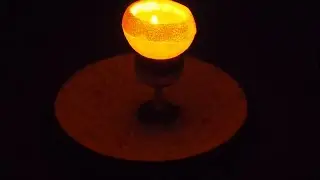 Свеча  из мандарина на Новый год своими руками