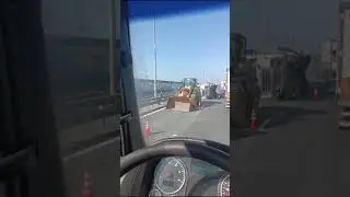 хлопнула передние колесо на ЦКАД, авария