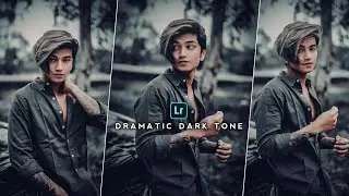 Lightroom Mobile DRAMATIC DARK Tone Photo editing tutorial | Black Tone Presets | Dark tone presets