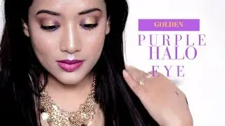 How To: Full Face Purple & Gold Halo eye Makeup Tutorial I Sweta'sBeautyVanity I Sweta Das