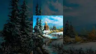 Snowy Winter Painting