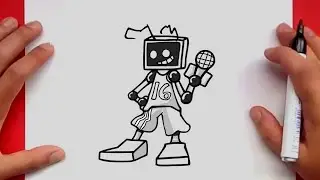 How to Draw Fun sized Hex | Friday Night Funkin Characters