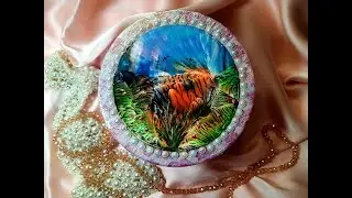 Утюг для домашнего декора! Энкаустика. #энкаустика #encausticart