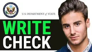 How to WRITE A CHECK to US Department of State 2024