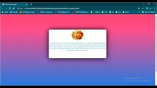 linear-gradient css with Content box and Avatar Image Using 