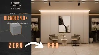 How to Create a Realistic Interior ArchVIZ Render in Blender 4.0+ || CYCLES.