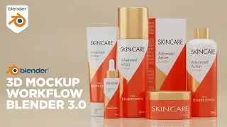 Tutorial - Mockup de Cosméticos en Blender - Full Workflow - Blender - Cycles X