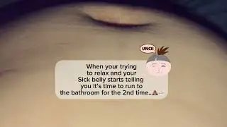 sick ibs belly gurgles / ibs belly vs fast food (sorry late upload)