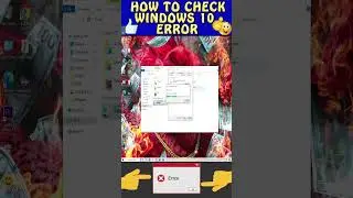 how to check windows 10 error