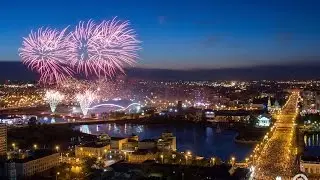 Салют в честь 280-летия Челябинска