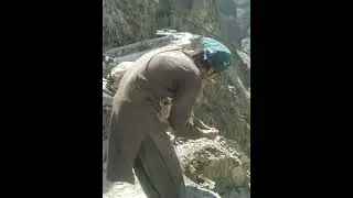 A unique way of transporting material over Pakistan's most dangerous and highest water channel