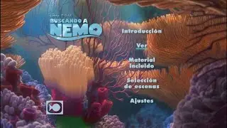 Buscando a nemo DVD menú