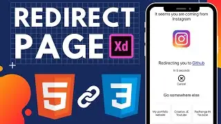 Create a Redirection Page in HTML and CSS from Adobe XD Design