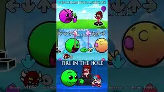 FNF - Fire In The Hole - Lobotomy Geometry Dash 2.2 | 