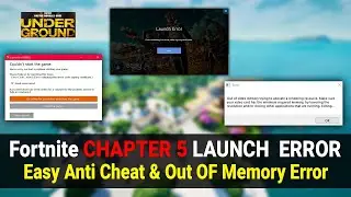 How to Fix Fortnite Launch Error | Fix Out of Video Memory & EasyAntiCheat Bootstrapper (EOS) Error