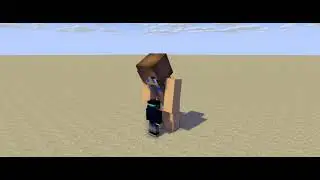 MInecraft vore. Girl in blue bikini eats boy