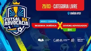 RESENHA JURÍDICA X JOVENS ADVOGADOS | CAMPEONATO LIVRE DE FUTSAL DA ADVOCACIA - 29/03/2025