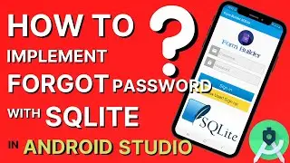 SQlite Android Studio tutorial. Forgot Password in Login and Register Form SQLite