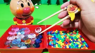 Anpanman Anime❤Step up toy challenge with chopsticks! Animekids Anime kids Animation Anpanman Toy