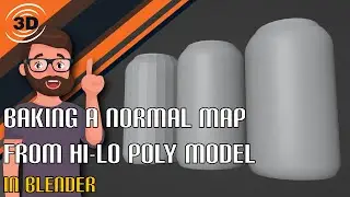 Blender Bake hi to lo Normals Tutorial