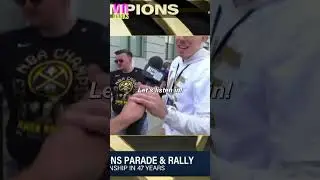Vlatko Čančar won't get caught slipping at the Nuggets parade