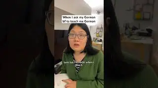 When German bf has to teach German