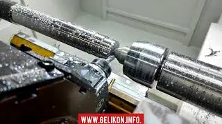 токарный+фрезерный станок ЧПУ по металлу фрезерование приводным инструментом после токарной работы