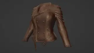 Rock Jacket Sculpting (Timelapse) | Blender 4.2