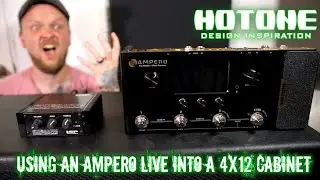 Hotone Ampero - Using it live through a 4 X 12 guitar cabinet