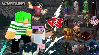 モブを倒すほど強くなる世界で全敵モブを倒しきれ！【マインクラフト】【ふうはや×Fischer's-ゲームズ-】