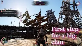 Last Oasis gameplay - Desert survival MMO - Basic base building tips for a clan