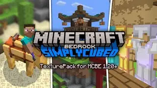 Texture pack for MCPE 1.20+ Simply Cubed