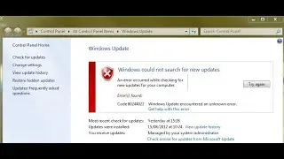 Fix all Windows update error on windows  10/8.1/7