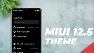 Miui 12.5 New Minimal Theme For Any Xiaomi Device | New System UI & Lockscreen | Miui Theme