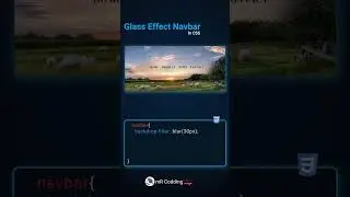 Glass Effect Navbar #mrcodding #coding #html #css #shorts