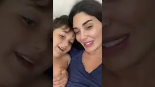 سيرين عبد النور وابنها