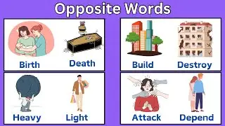 100 Common Opposite Words for Kids | Learn English Vocabulary | Antonyms in English | Vocabulary
