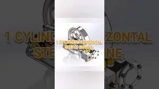 1 CYLINDER HORIZONAL STEAM ENGINE 