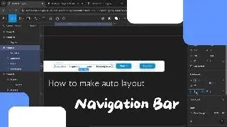 How to make auto Layout Navigation Bar web in Figma💻📚