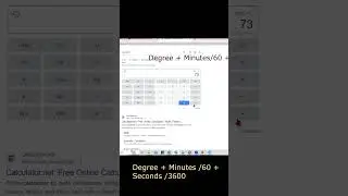 Degrees Minutes Seconds to Decimal Degrees 