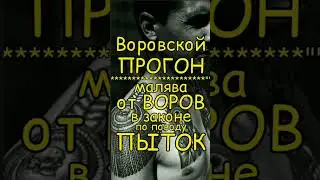Воровской Прогон (по поводу пыток и мусорского беспредела) 