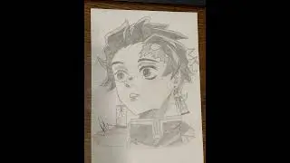 Drawing Demon Slayer Tanjiro KAMADO…. 