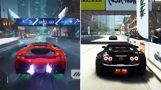 Racing Master VS Grid Autosport - Android/iOS ULTRA Graphics comparison - Chicago track