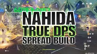 Genshin Impact Nahida True DPS spread build