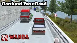 Gotthard Pass Road|Scania v8 Truckers of europe 3 Global UPDATE