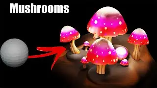 How To Model Sculpt Mushrooms In Blender