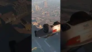 Cool landed!? Car against asphalt | GTA 5 Gameplay | #shorts