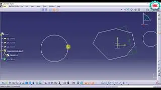 12. Profile, Circle and Arcs - CATIA Sketcher